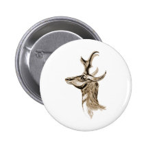 Pronghorn Anstecknadelbuttons