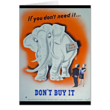 Propaganda-Plakat "wenn Sie benötigen es nicht… " Karten