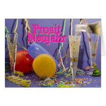 Prosit Neujahr Grußkarte