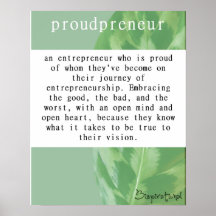 Proudpreneur Definition Plakatdruck