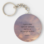 Psalm-97:11 Licht-Himmel Schlüsselanhänger