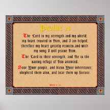 Psalme 28 posterdruck