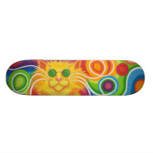 Psy-Katze-delic Skateboard Bedruckte Skateboarddecks