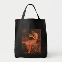 Psyche und goldener Kasten Leinentaschen