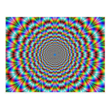 Psychedelische Augen-Bieger-Postkarte