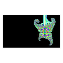 Psychedelische Fraktalgitarre Visitenkarten