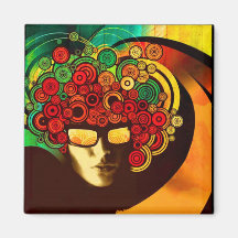 psychedelische Popkunst Magnete