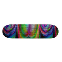 psychedelische Regenbogen-Plattform Skateboardbrett