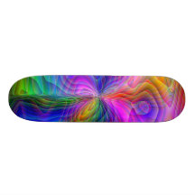 Psychedelischer Flyer Bedruckte Skateboarddecks