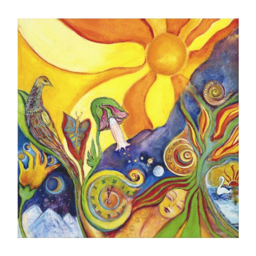 Wandbild Leinwand 15x20cm - Wonderful Things Retro Druck Wanddekoration