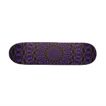 Psychedelischer lila Skateboard Individuelle Skatedecks