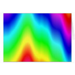 Psychedelischer Regenbogen färbt Zeichenstift-Eins Grußkarte
