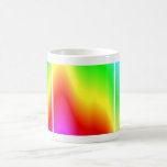 Psychedelischer Regenbogen färbt Zeichenstift-Eins Kaffee Tassen