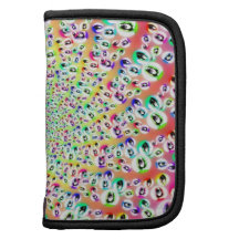 Psychedelischer Regenbogen mustert Mandala Mappe