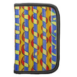 Psychedelischer roter gelber Wirbel Folio Planer