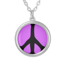 Psychedelisches Friedenszeichen Personalisierter Schmuck