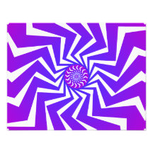 Psychedelisches gewundenes Muster: Vektorkunst: Ankündigungskarte