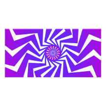 Psychedelisches gewundenes Muster: Vektorkunst: Photogrußkarten