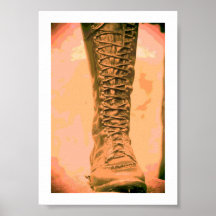 psychedelisches pionneer Stiefel Plakat