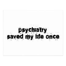Psychiatrie rettete mein Leben einmal Postkarte