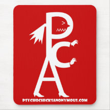 Psychische Küken-anonyme Mausunterlage #1 Mousepads