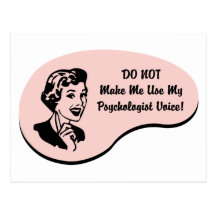 Psychologe-Stimme Postkarten
