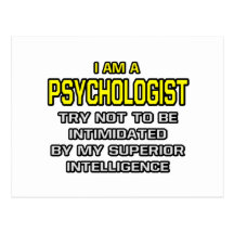 Psychologe-… überlegene Intelligenz Postkarte