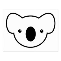 Pudding der Koala Postkarte