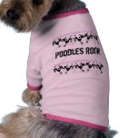 Pudel-Felsen-kundengerechtes Hundet-shirt Haustier T-shirts