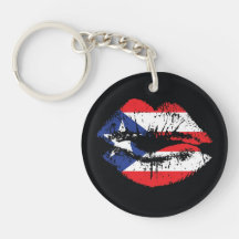 Puerto Rico lips key chain.