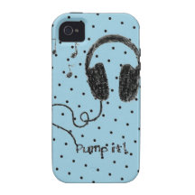 Pumpen Sie es Kopfhörer iPhone Fall 4 und 4S Vibe iPhone 4 Hüllen