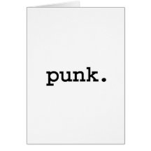 Punk Grußkarte