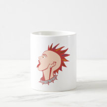 Punk Punkerin punk girl Kaffee Haferl