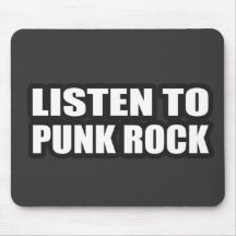 PUNKfelsen-Typmädchen punker Punkrocker-Punkmusik Mauspads