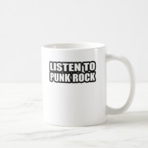 PUNKfelsen-Typmädchen punker Punkrocker-Punkmusik Kaffeetasse