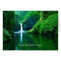 Punschschale-Fälle, Columbia River Schlucht NRA, O Grußkarte