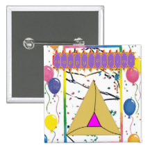 Purim Knopf Anstecknadel