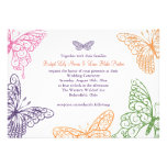Purple Butterfly Kisses Wedding Invitation einladungen