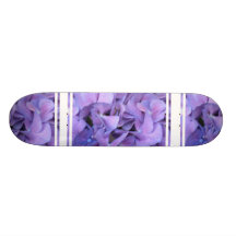 Purple Hydrangea Flowers Skate Deck
