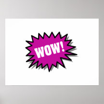 Purple Wow Posters