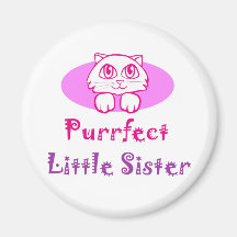 Purrfect kleine Schwester Magnete