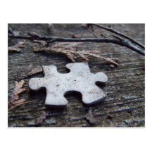 Puzzlespiel-Stück Postkarten