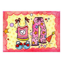 Pyjama-Party Einladung