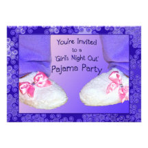 Pyjama-Party Einladungen
