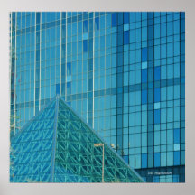 Pyramid in Blue Posters
