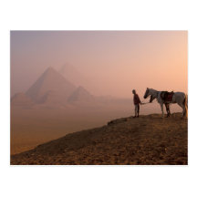 Pyramiden Afrikas, Ägypten, Kairo, Giseh, Giseh an Postkarte