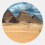 Pyramiden von Gizeh Runder Sticker