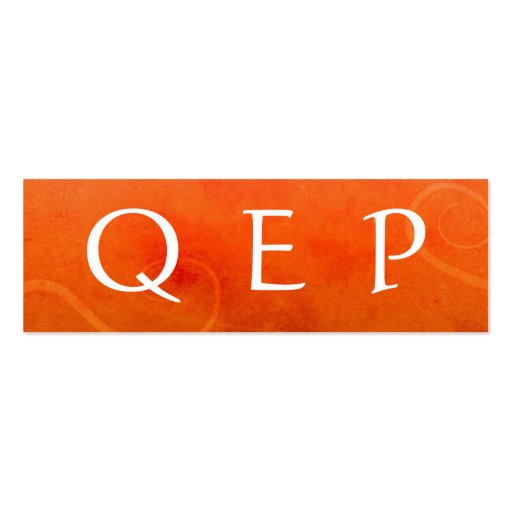 QEP Lesezeichen Visitenkartenvorlagen