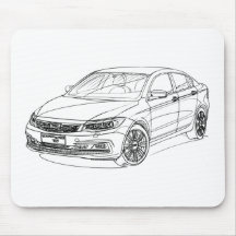 Qoros-3 sedan 2014 mousepad