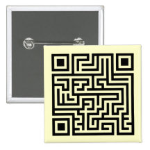 QR Labyrinth Anstecknadel